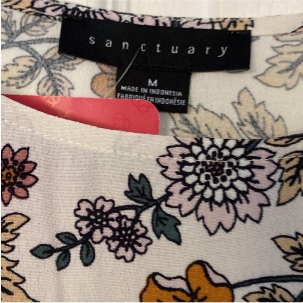 Sanctuary Top Shirt Tilly Flounce Long Sleeve Blouse New size Medium - Picture 4 of 12